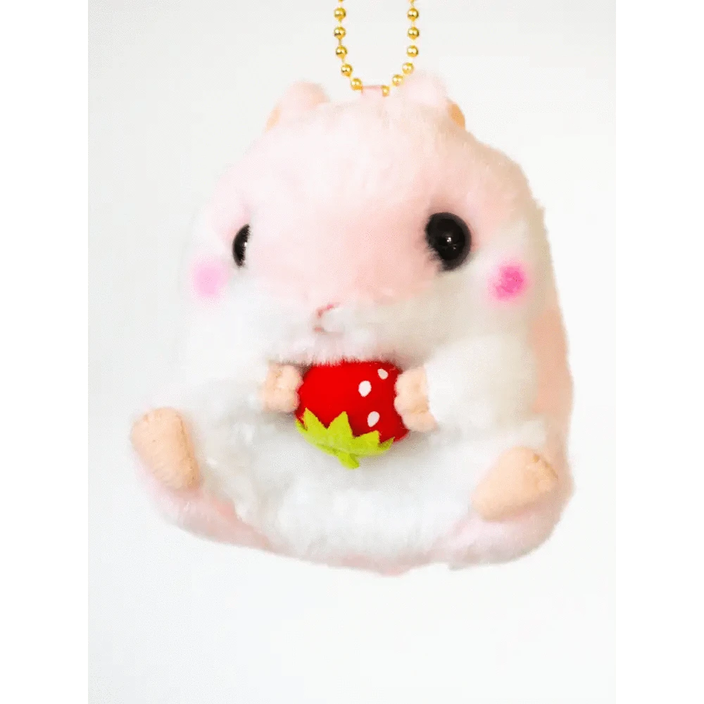Pink Hamster Keychain Plush Kinkan Gifts