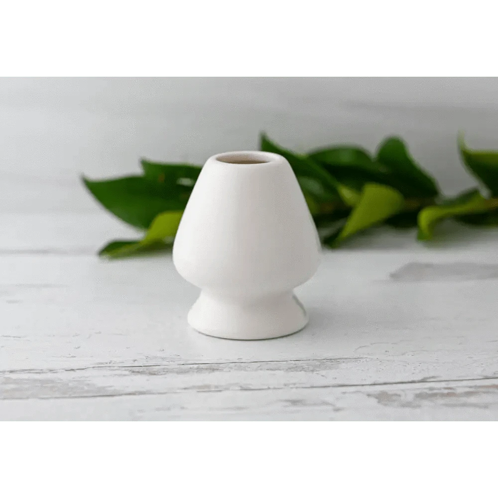 Aprikalife Tea & Tea Sets Black Matcha Whisk Holder (Ceramic Chasen Holder) 3x2.5 in