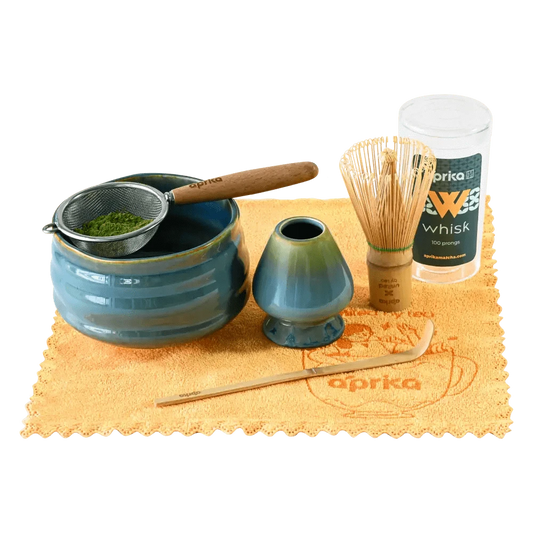Aprikalife Tea & Tea Sets Blue Ceremonial Matcha Starter Kit (6pcs), Christmas Gift Set