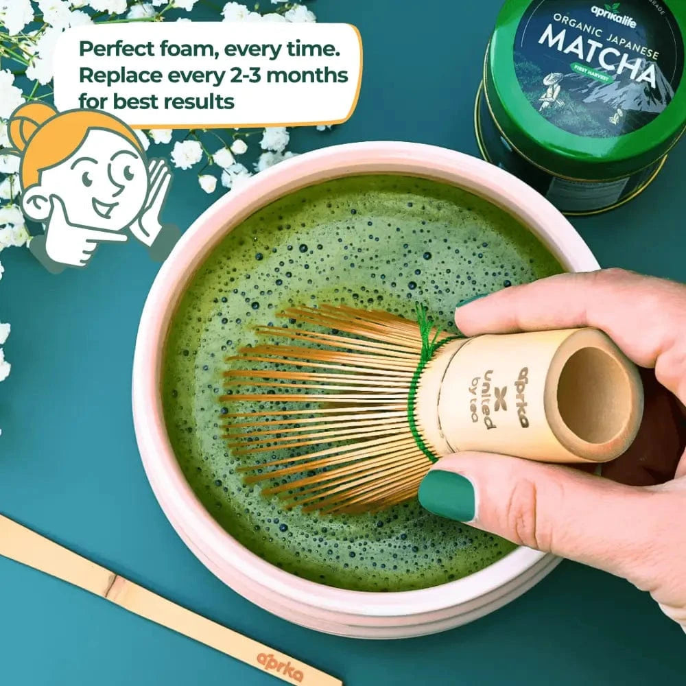 Aprikalife Tea & Tea Sets Matcha Green Tea Whisk (100 Prongs)