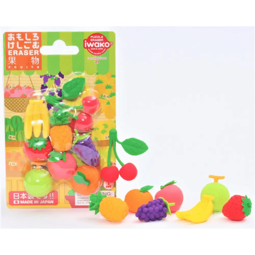 BCmini Erasers Iwako Fruit Eraser Card