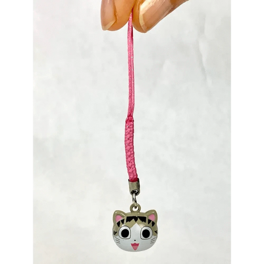 BCmini Keychains Gray Cat Bell
