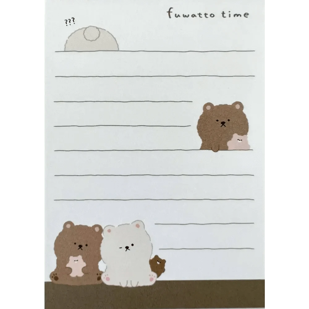 BCmini Memo & Notepads Bear Mini Notepad