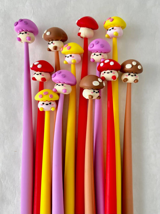 BCmini MUSHROOM BUDDY WIGGLE GEL PEN
