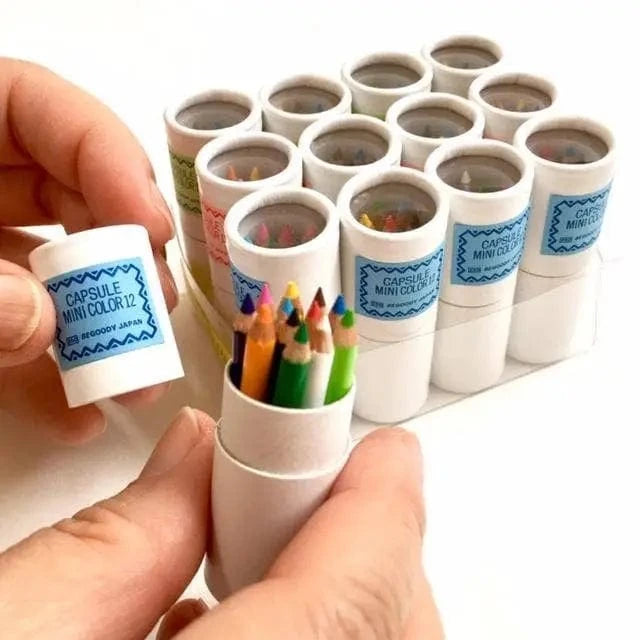 BCmini Pencils 12 Mini Colored Pencils - Tube Set