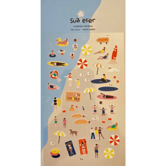 BCmini Sticker Sheet Beach Day Sticker Sheet