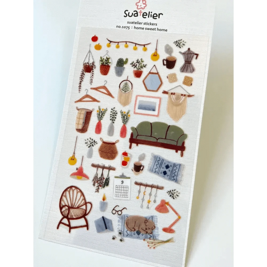 BCmini Sticker Sheet Home Sweet Home Sticker Sheet - Suatelier