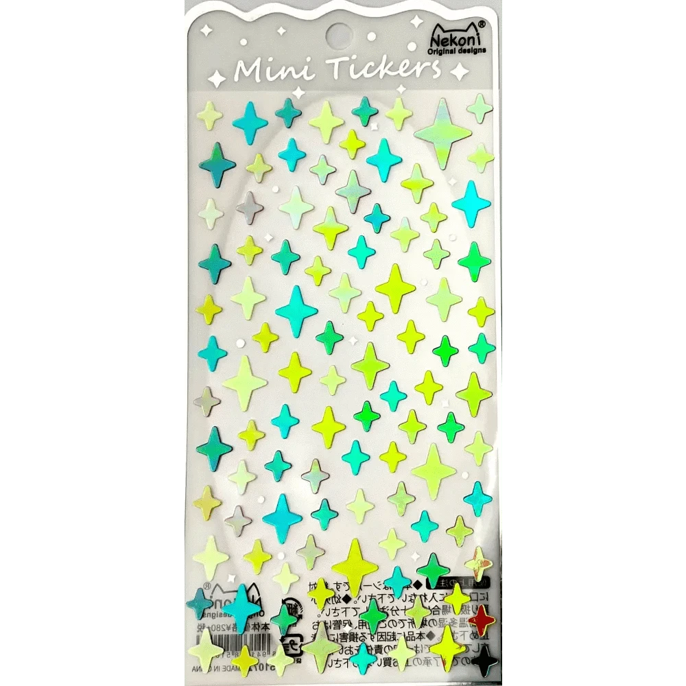 BCmini Sticker Sheet MINI CRYSTAL STAR STICKERS