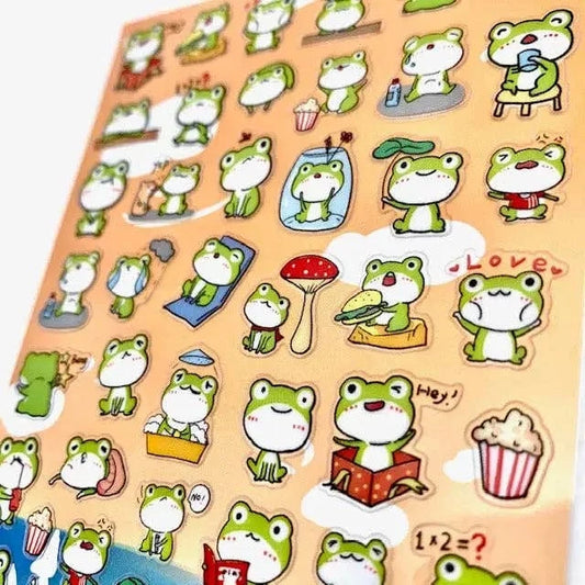 BCmini Sticker Sheet Nekoni Frog Sticker Sheet