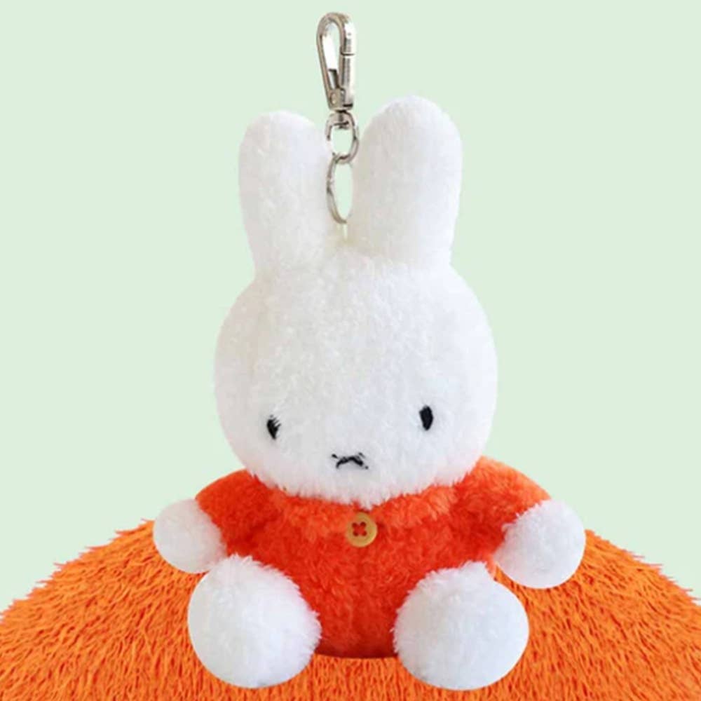 MIFFY SITTING PLUSH BACKPACK KEYCHAIN - ORANGE – Kinkan Gifts