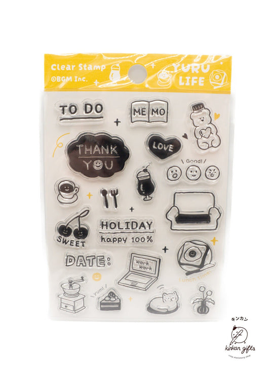 BGM INC. Clear Stamps Yuru Life BGM Stamp Clear Stamp