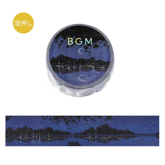 BGM INC. Dreamscape *Lake at night BGM Washi Tape -Dreamscapes