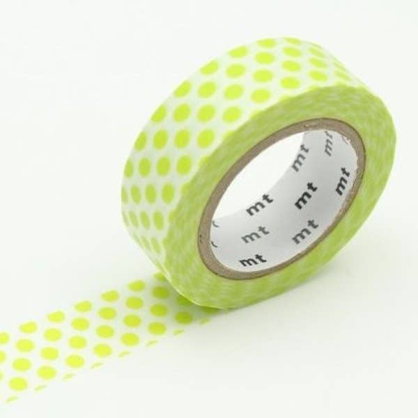 mt masking tape (Sweet Bella) Tape Single: Dot Lime