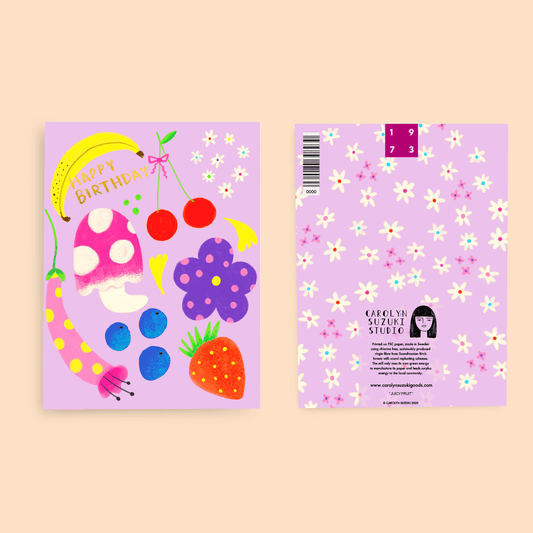 Carolyn Suzuki JUICY FRUIT - Birthday Card