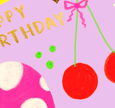 Carolyn Suzuki JUICY FRUIT - Birthday Card
