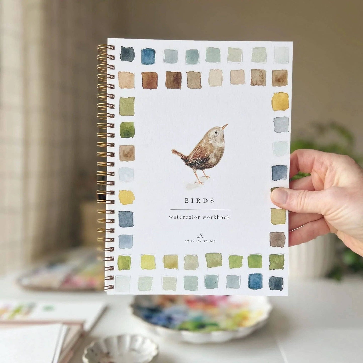 emily lex studio Birds watercolor workbook