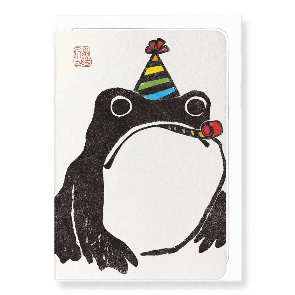 Ezen Trade Greeting Cards PARTY FROG: Japanese Greeting Card