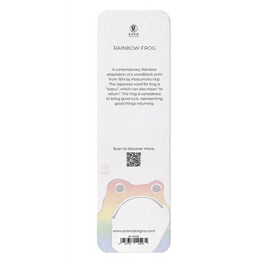 Ezen Trade Greeting Cards RAINBOW FROG: Japanese Bookmark
