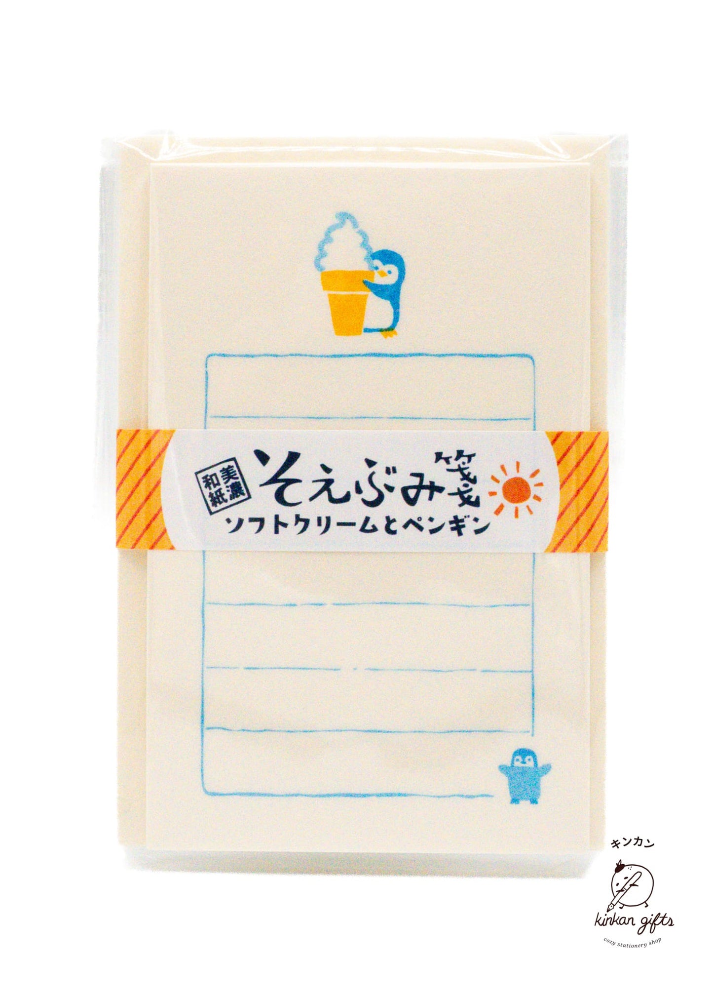 FURUKAWASHIKO Letter Sets Furukawashiko Mini Letter Set - Ice Cream & Penguins