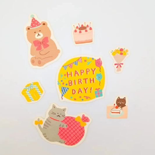 FURUKAWASHIKO Washi Stickers Washi Stickers - Watashi-biyori Series - Celebration