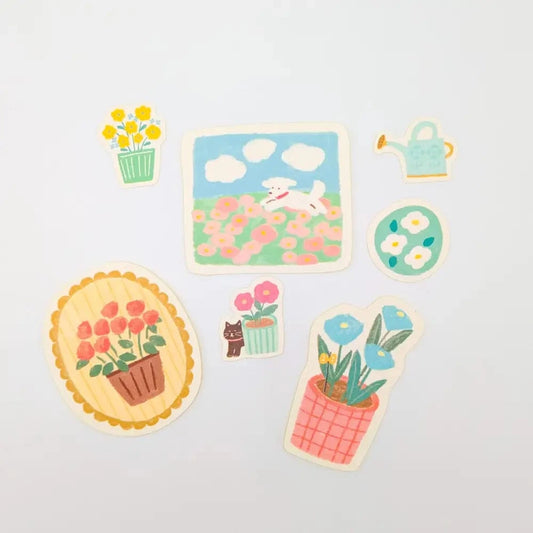 FURUKAWASHIKO Washi Stickers Washi Stickers - Watashi-biyori Series - Gardening