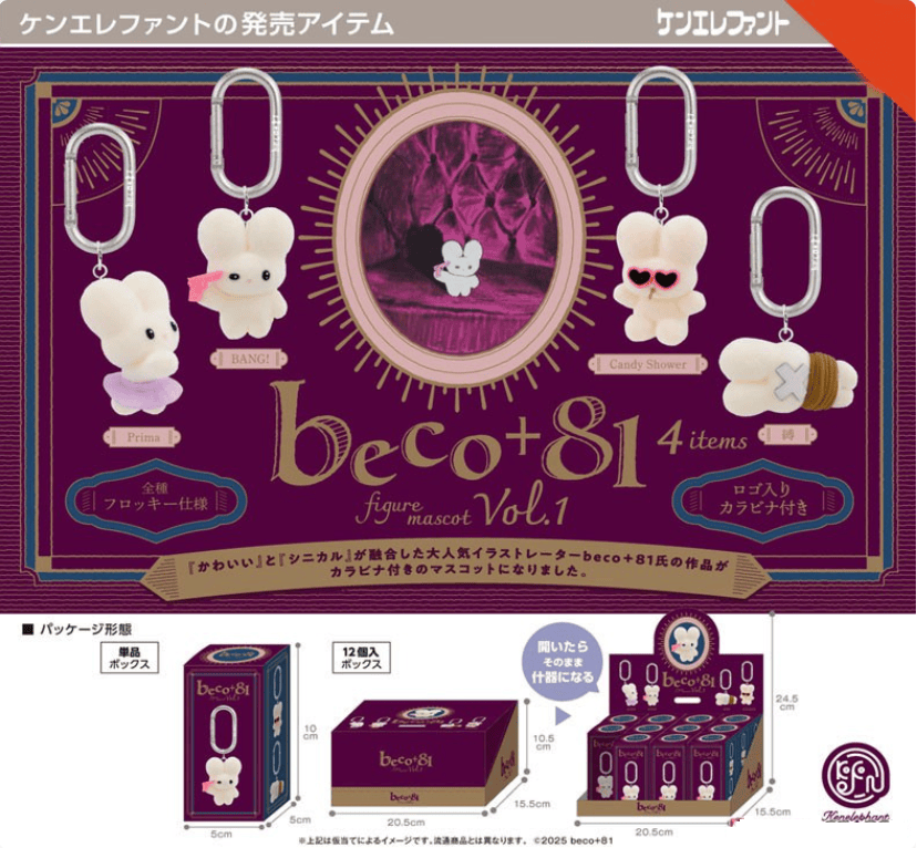 Hakubundo: a division of JPT America, Inc. KEN ELEPHANT BLINDBOX BECO+81 FIGURE MASCOT VOL.1