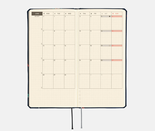 Hightide USA Planners PREORDER - Hobonichi Techo 2027 Weeks MEGA Bow & Tie: Candy Dream