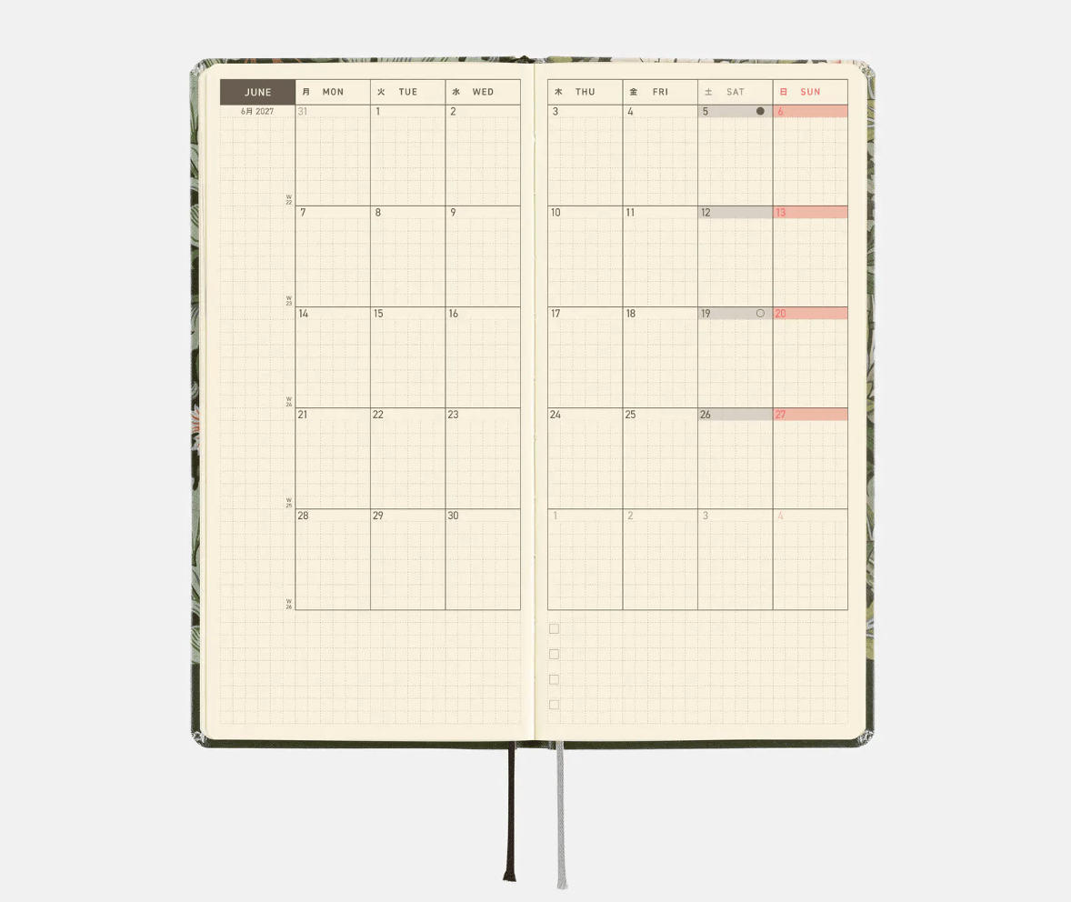 Hightide USA Planners PREORDER - Hobonichi Techo 2027 Weeks V&A Series: Leicester