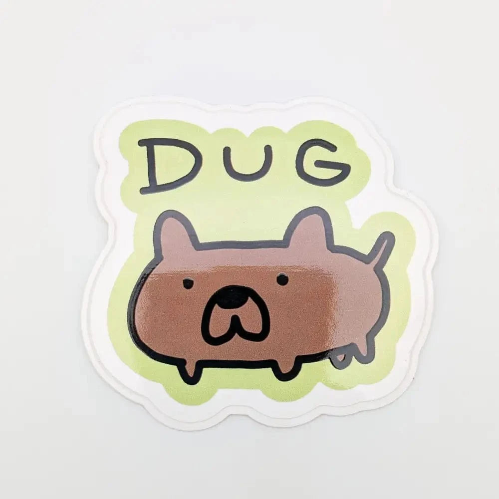 Just Peachy Press Vinyl Stickers Dug - Poorly Drawn Dog 2" Vinyl Sticker