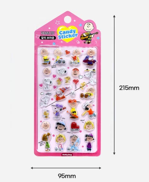 K-Wonderland PEANUTS Snoopy Candy Jelly 3D Deco Sticker