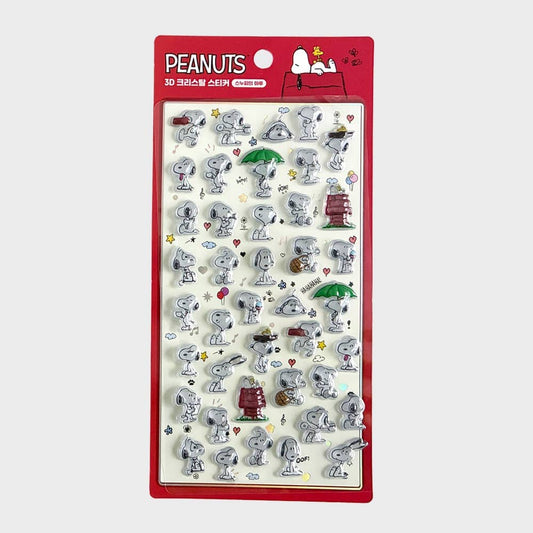 K-Wonderland Snoopy’s Daily Life-Red PEANUTS 3D Crystal Sticker – BonBon Drop Snoopy