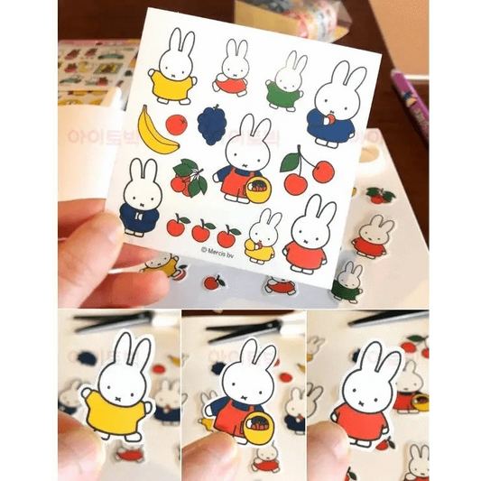 K_Wonderland Sticker Sheet Miffy Deco Stickers Variety Pack