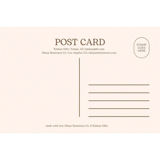 Kinkan Gifts Greeting Cards Kinkan x Okeya Postcard