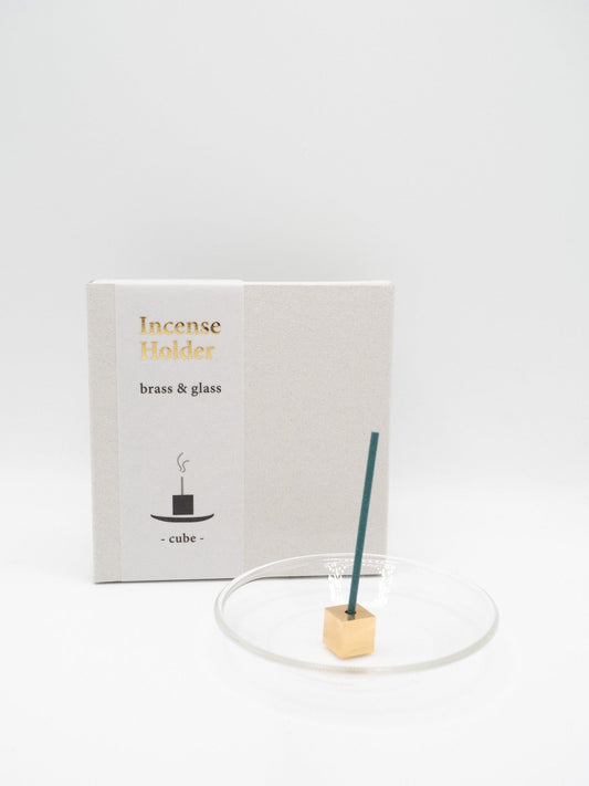 Kousaido Co.,Ltd. Incense Brass and Glass Incense Holder