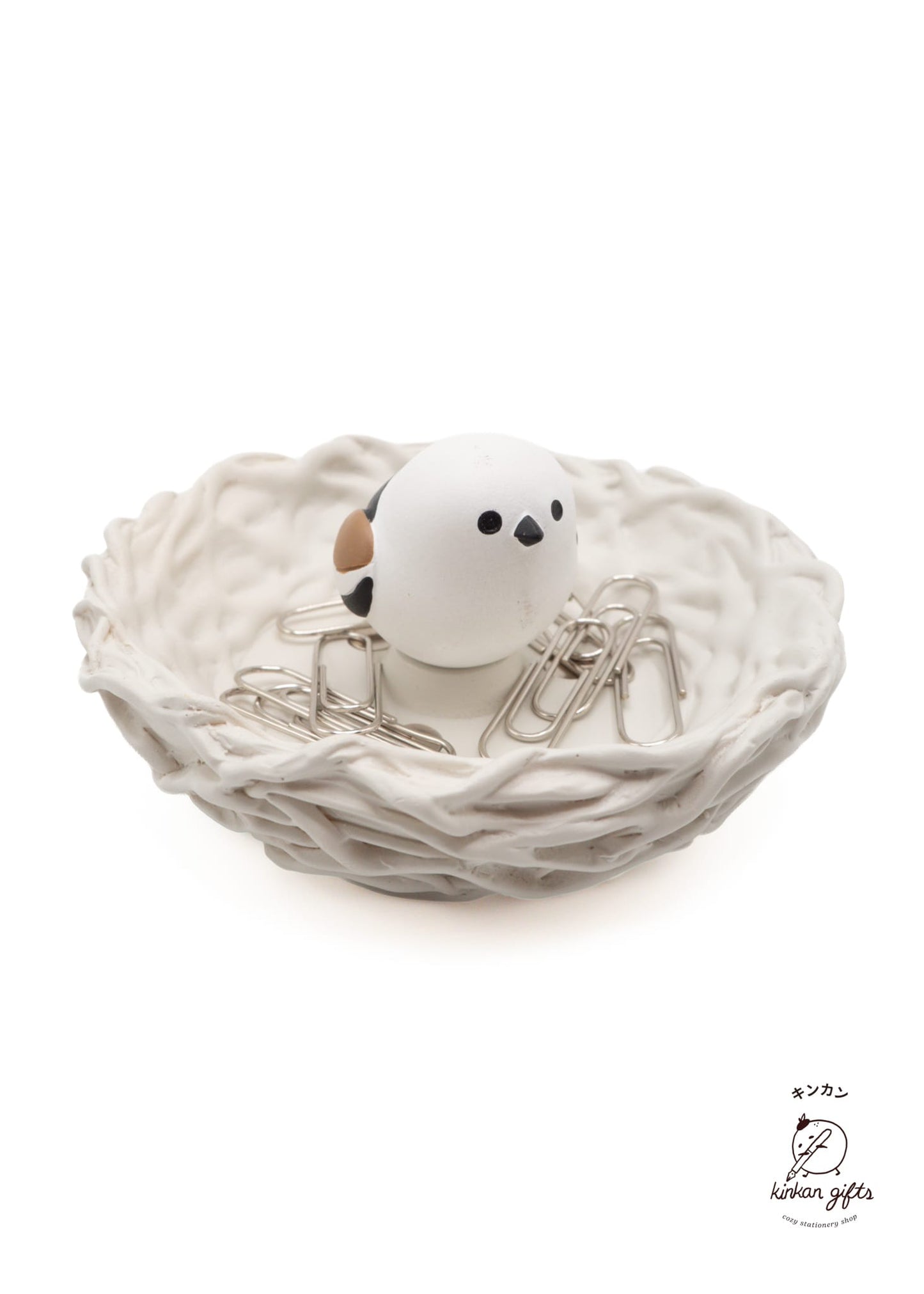 LIG Desk Organizers Shimaena Bird's Nest Paperclip Holder - Nihon Nokotori Series - Shimaena