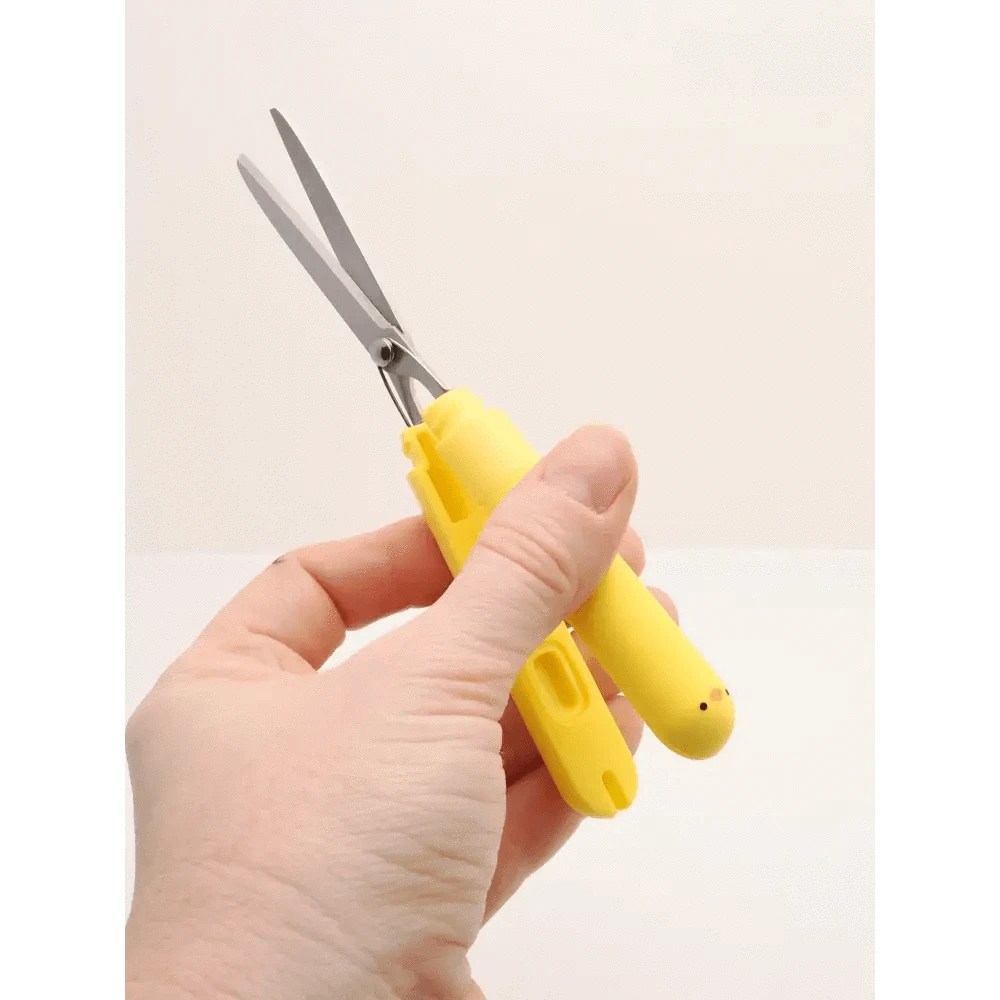 LIHIT LAB. Scissors Chick PuniLabo Cute Animal Stick-Type Scissors