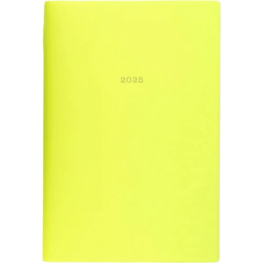 MARK'S Inc. Notebooks & Notepads Vivid Color Bright Yellow EDiT Planner 2025 Weekly Vertical B6