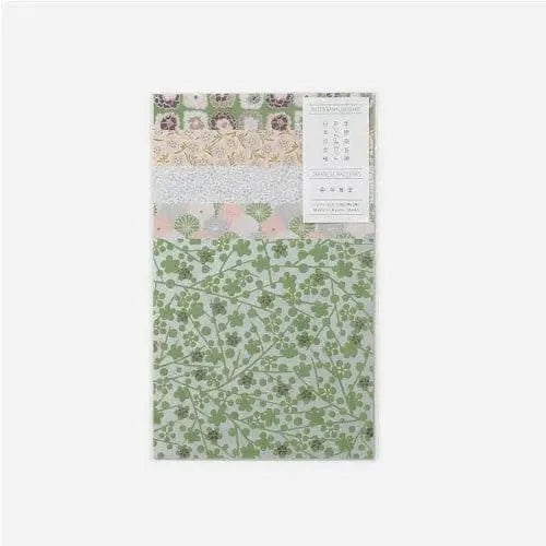 MDS Co.,Ltd. Origami Paper Green Floral Origami Paper - Shogado