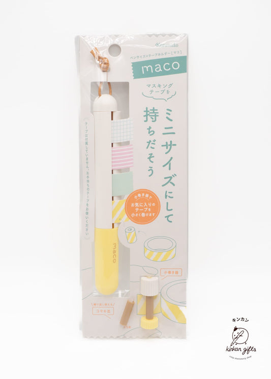 MDS Co.,Ltd. Pastel Yellow KANMIDO Maco Komaki for 15mm Washi Tape