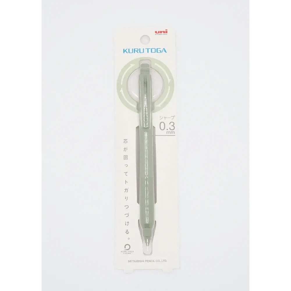 MDS Co.,Ltd. Pencils Kultuga KS Mechanical Sharpie 0.3mm Herb Green Kuru Toga Mechanical Pencil - 0.3mm