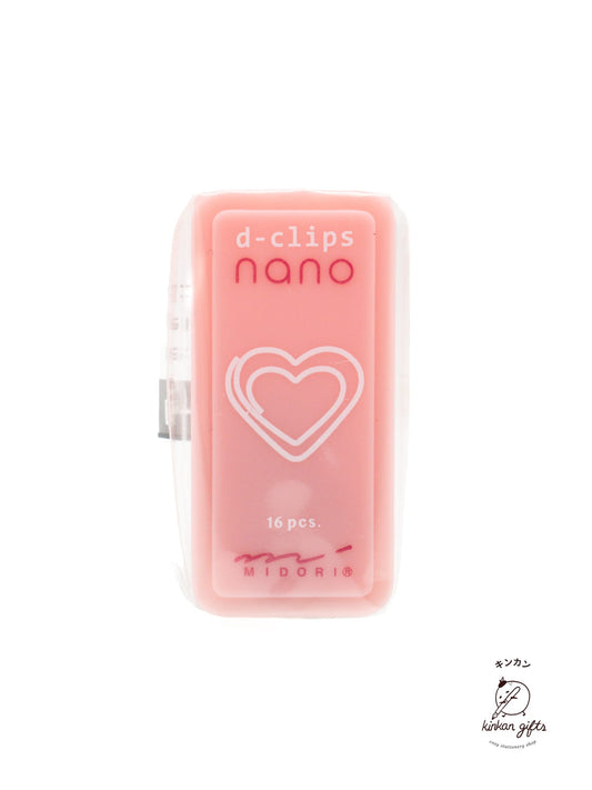 MIDORI Book Clips Heart MIDORI - D-Clips nano