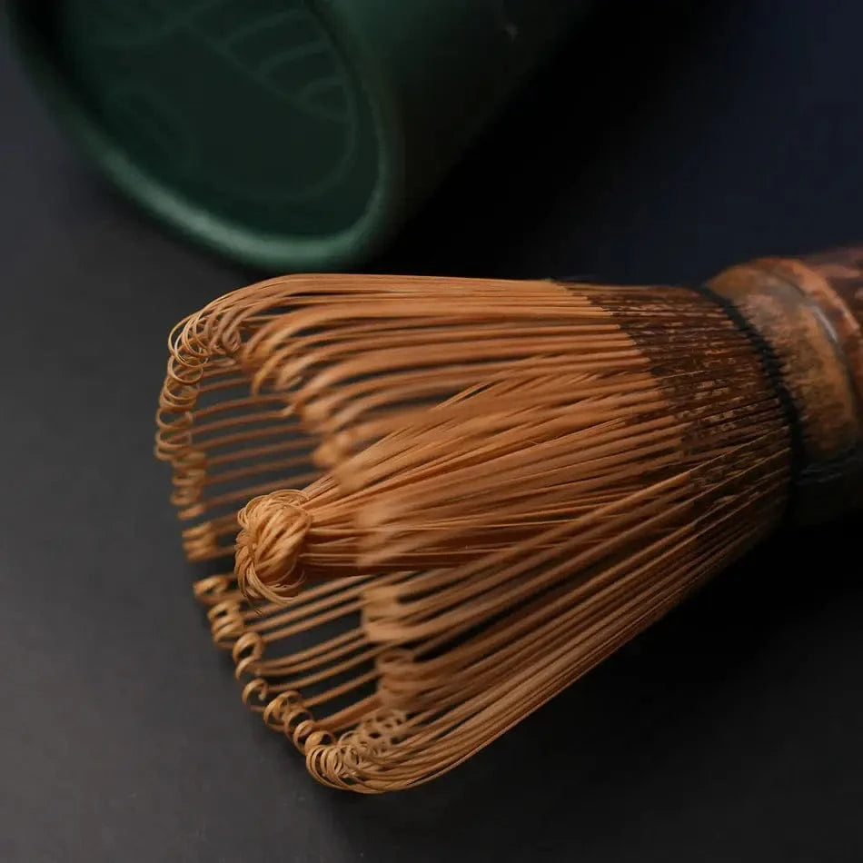 Midori Spring Limited Tea & Tea Sets Natural Bamboo Matcha Whisk Chasen | Handmade Aged Bamboo | 80 Prongs