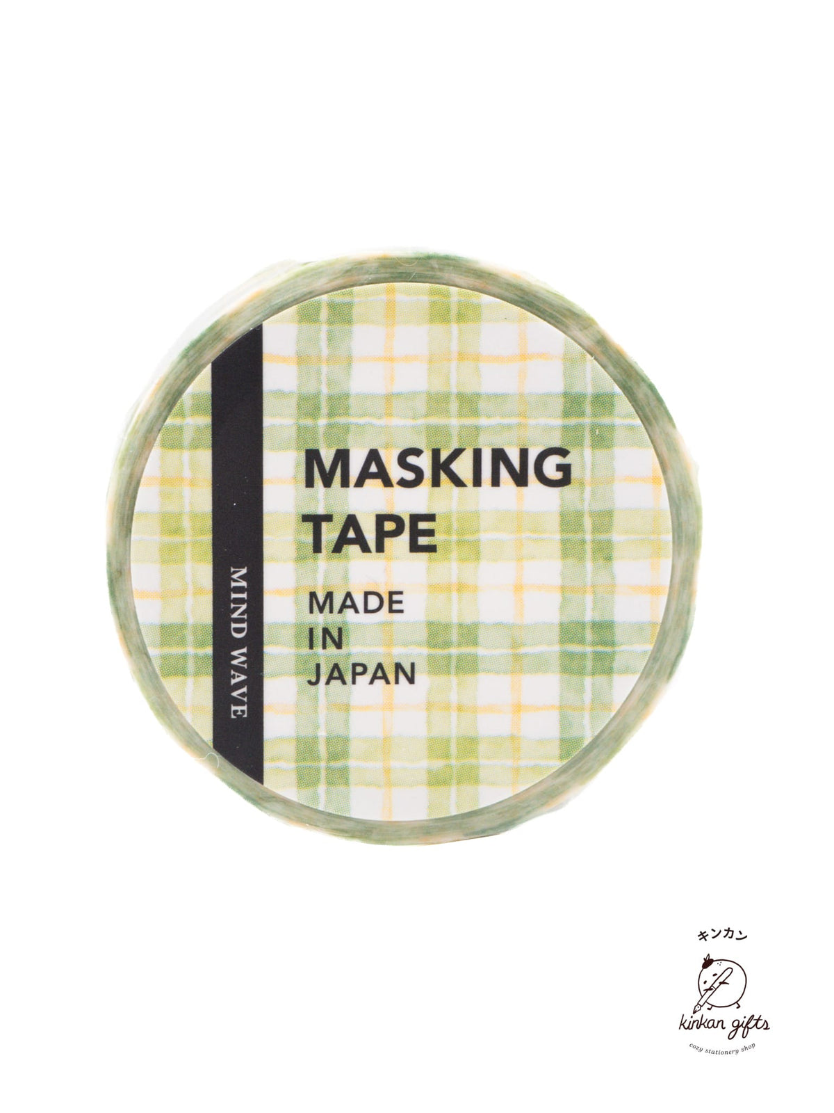 MIND WAVE Plaid Green Mindwave - Classic Checkered Washi Tape