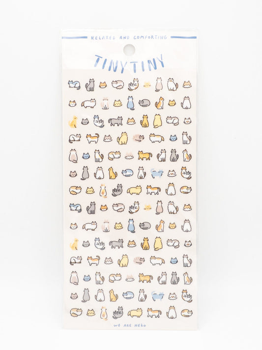MIND WAVE Sticker Sheet Tiny Tiny Sticker Sheet- Neko (Cat)