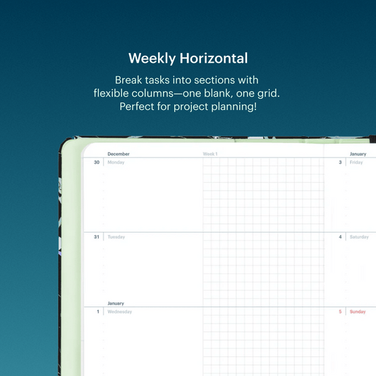 Mossery Monthly Planner + Weekly Vertical / 1st January 2026 - 31st December 2026 Harvest 2026 Planner