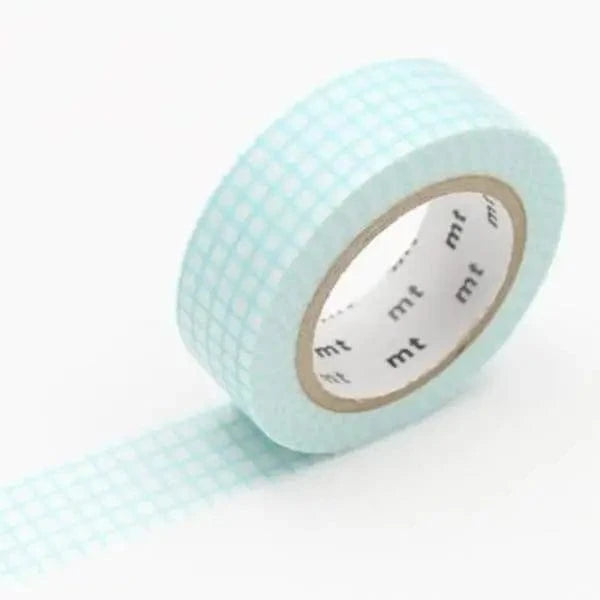 mt masking tape (Sweet Bella) Washi Tape Tape Single: Graph Hougan Mint Blue