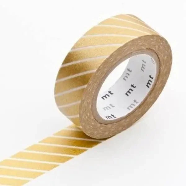 mt masking tape (Sweet Bella) Washi Tape Tape Single: Wide Stripe Gold