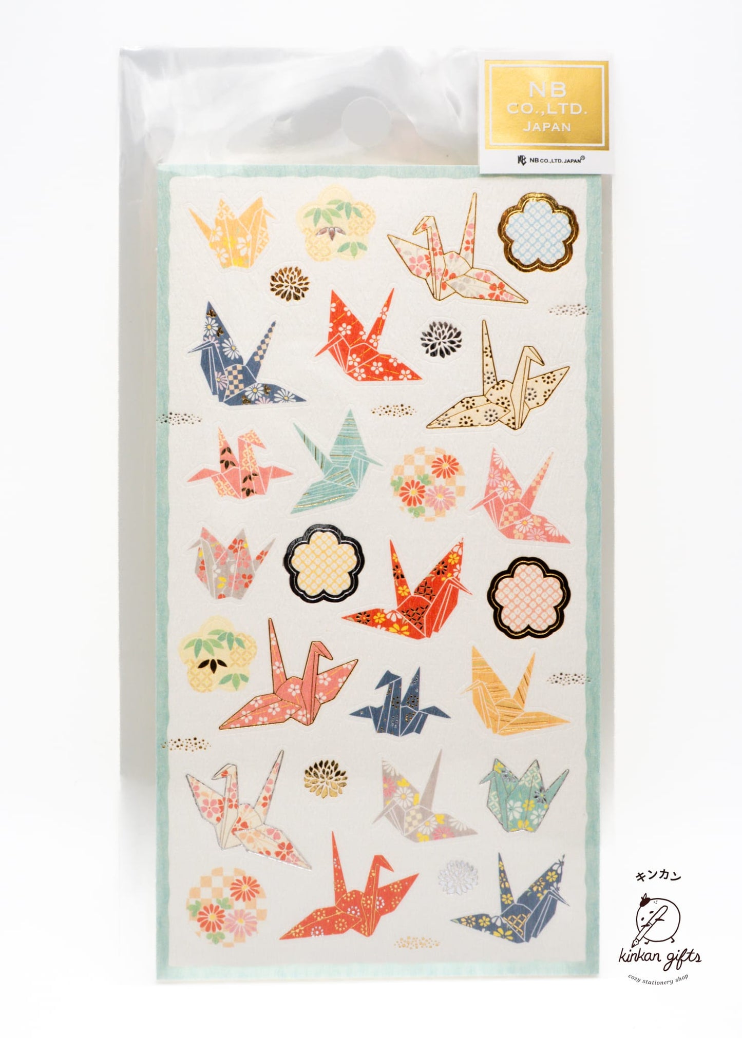 NB.CO.,LTD. FORON cute & elegant Sticker Sheet - Paper Crane