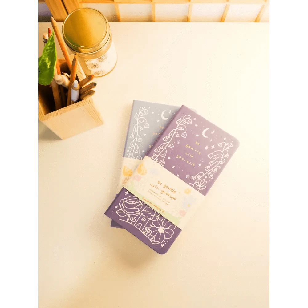 Okeya Stationery Co. Journals "Be Gentle With Yourself" Small Purple Journal - Okeya Stationery Co.