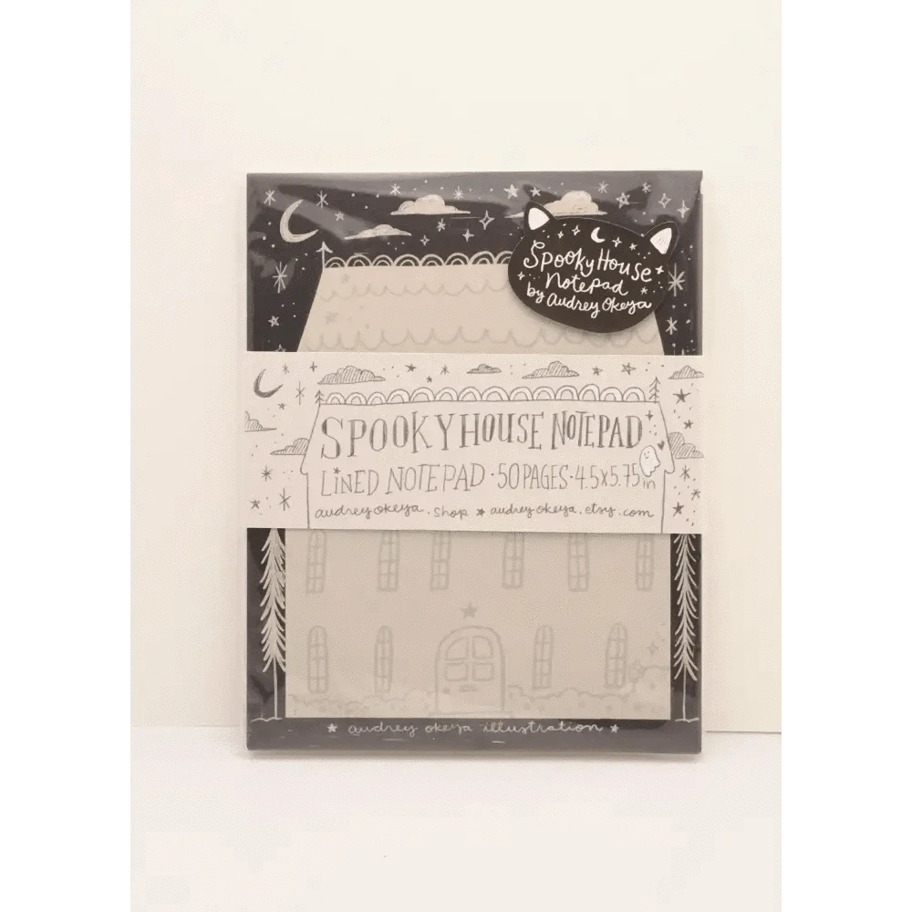 Okeya Stationery Co. Notebooks & Notepads Spooky House Notepad